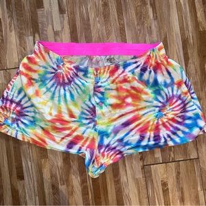 PINK Tie-Dye Sleep Shorts